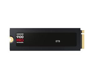 Samsung Memoria MZ- VAP4T0CW 9100 PRO SSD Interna 8TB, Con Disipador de Calor, PCIe 5.0 x4, NVMe 2.0, Memoria Diseñada para Profesionales y Jugadores, Compatible con PC, Móvil y Consola de Juegos