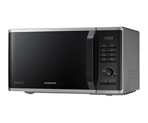 Samsung MG23K3515AS - Microondas (Encimera, Microondas con grill, 23 L, 800 W, Botones, Giratorio, Negro, Plata)