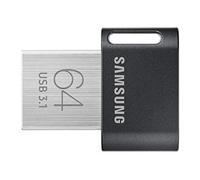 Samsung MUF-64AB/EU Memoria USB (64 GB, 3.1 (3.1 Gen 1), Conector USB Tipo A, Girar, 3,1 g), Negro, Acero Inoxidable