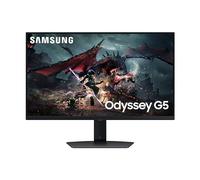 Samsung Odyssey G5 - Monitor para Juegos (S27DG502), Plano, 27", 2560x1440 (QHD), IPS, 180Hz, 1 ms, AMD FreeSync, Adaptive Sync, HDMI, Display Port, Entrada de Audio, HAS, Pivot, Flicker Free