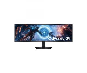 Samsung Odyssey G9 S49FG910EU - G91F Series - écran LED - jeux - incurvé - 49" - 5120 x 1440 Dual Quad HD @ 144 Hz - VA - 350 cd/m˛ - 2500:1 - DisplayHDR 600 - 1 ms - 2xHDMI, DisplayPort - noir