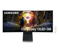 Samsung Odyssey OLED G8 S34DG850SU - G85SD Series - moniteur OLED - Intelligent - jeux - incurvé - 34" - 3440 x 1440 UWQHD @ 175 Hz - 250 cd/m˛ - 1000000:1 - HDR10, HDR10+ - 0.03 ms - 2xHDMI, DisplayP