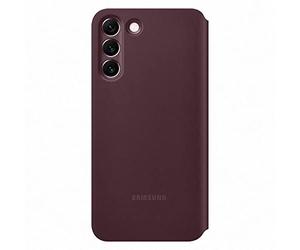 Samsung Official S22+ Smart Clear View Cover Burgundy