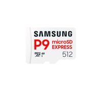 Samsung P9 Express microSD 512GB, Velocidad de Lectura hasta 800 MB/s, U3, V30, A1, para Nintendo Switch 2, Smartphones, Tablets, GoPRO, Dron dji, Steam Deck, (MB MK512T)