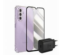 Samsung, Pack Accesorios Funda con Cristal y Cargador para Samsung Galaxy A37