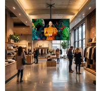 Samsung Pack pantalla Samsung QBC 55" + soporte de techo Neomounts Pack listo para colgar: pantalla Samsung QBC 55” + soporte de techo Neomounts para retail,