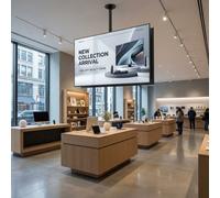 Samsung Pack Samsung QHC 50" + Soporte de Techo Neomounts FPMA-C340BLACK Pantalla Samsung QHC 50" + soporte de techo Neomounts FPMA-C340BLACK: solución