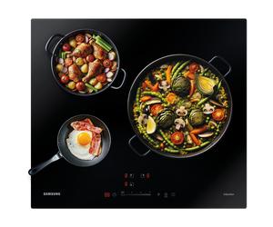 Samsung Placa inducción 3 zonas de cocción NZ63M3707AK/UR - Black, Black