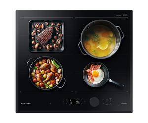 Samsung Placa inducción Bespoke AI 3 Zonas de Cocción Dual Flex Plus NZ64B7799KK/U1 - Black, Black