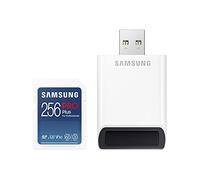 Samsung Pro Plus MB-SD256KB/WW - Tarjeta SD de 256 GB, UHS-I U3, Full HD y 4K UHD, 160 MB/s de Lectura, 120 MB/s de Escritura, Tarjeta de Memoria para cámaras réflex y cámaras de Sistema, Incluye