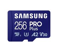 Samsung PRO Plus Tarjeta de memoria MicroSD con Lector USB, 256GB, 180 y 130 MB/s, Full HD & 4K UHD, UHS-I, U3, V30, A2, Compatible con Smartphone Android, Tableta, GoPro y Dron DJI (MB-MD256SB)