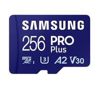 Samsung PRO Plus Tarjeta de memoria MicroSD con Lector USB, 256GB, 180 y 130 MB/s, Full HD & 4K UHD, UHS-I, U3, V30, A2, Compatible con Smartphone Android, Tableta, GoPro y Dron DJI (MB-MD256SB)