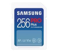 Samsung PRO Plus Tarjeta de memoria SD, 256 GB, 180 y 130 MB/s, Full HD & 4K UHD, UHS-I, U3, V30, A2, Compatible con Smartphone Android, Tableta, GoPro y Drone DJI (MB-SD256S/EU)