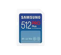 Samsung PRO Plus Tarjeta de memoria SD, 512 GB, 180 y 130 MB/s, Full HD & 4K UHD, UHS-I, U3, V30, A2, Compatible con Smartphone Android, Tableta, GoPro y Drone DJI (MB-SD512S/EU)