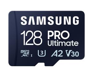 SAMSUNG Pro Ultimate microSD 128GB Memory Card UHS-I U3 FHD 4K UHD 200MB/s Read 130 MB/s Write for Smartphone Drone Incl SD Adapter