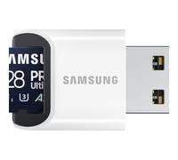 Samsung PRO Ultimate Tarjeta de Memoria MicroSD con Lector USB, 128 GB, 200 MB/s y 130 MB/s, UHS-I, C10, U3, V30, A2, 4K UHD, Apta para Smartphone, Tablet, GoPro, DJI Dron, Steam Deck (MB-MY128SB)