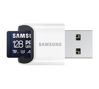 Samsung PRO Ultimate Tarjeta de Memoria MicroSD con Lector USB, 128 GB, 200 MB/s y 130 MB/s, UHS-I, C10, U3, V30, A2, 4K UHD, Apta para Smartphone, Tablet, GoPro, DJI Dron, Steam Deck (MB-MY128SB)