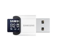 Samsung PRO Ultimate Tarjeta de Memoria MicroSD con Lector USB, 512 GB, 200 MB/s y 130 MB/s, UHS-I, C10, U3, V30, A2, 4K UHD, Apta para Smartphone, Tablet, GoPro, DJI Dron, Steam Deck (MB-MY512SB)