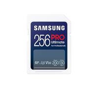Samsung PRO Ultimate Tarjeta de Memoria SD, 256 GB, Lectura 200 MB/s, Escritura 130 MB/s, UHS-I, C10, U3, V30, 4K UHD, Para Smartphone, Dron o Cámara de Acción (MB-SY256S)