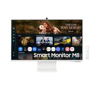 Smart Monitor Samsung M8 M80F S32FM801UU 32'/ 4K/ Multimedia/ Regulable en altura/ Smart TV/ Webcam/ Blanco