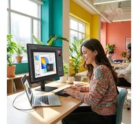 Samsung Samsung Essential S33GF Monitor FHD 24" Monitor Full HD de 24 pulgadas con imágenes fluidas de hasta 100 Hz, ideal para el trabajo diario y el uso en