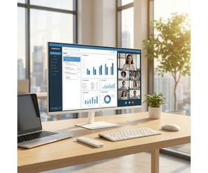 Samsung Samsung M70D Smart Monitor 32" 4K UHD Monitor inteligente de 32" UHD 4K con Tizen, WiFi y USB-C, ideal para trabajo, streaming y uso híbrido sin