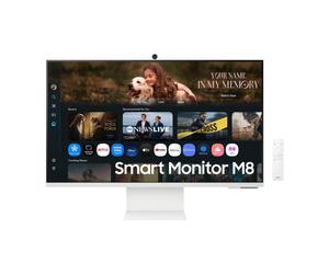 Samsung Samsung M8 M80F 32" Monitor 4K de 32'' con cámara, Smart TV y movimientos de inclinación, que unifica trabajo, entretenimiento y conectividad