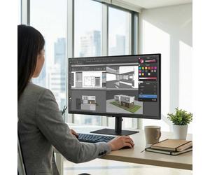 Samsung Samsung ViewFinity S80TB 27" 4K UHD Thunderbolt 4 Monitor profesional 4K UHD de 27 pulgadas con Thunderbolt 4, USB-C de 90 W y panel IPS para