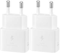 Samsung Schnellladegerät - mit Datenkabel - USB-C 25W - Weiãÿ (Paquete de 2)