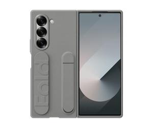 Samsung Silicone Grip Case with Stand Cover con Correa y Caballete para Galaxy Z Fold6, Gris