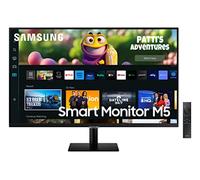 Samsung Smart Monitor M5, 27" - Panel VA, resolución FHD 1920 x 1080, 60Hz, 4ms, 3,000:1, SmartThings Hub, TV Plus, Microsoft 365, HDMI, USB