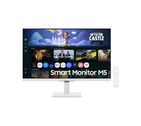 Samsung LS27FM501EUXEN- Smart Monitor M5 de 27" IPS (1920 x 1080, 16:9, 60Hz, 5ms, Modo Eye Saver, Gaming Hub, Knox Security), Blanco, Versión 2025