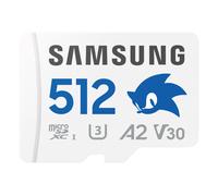SAMSUNG Sonic microSD Memory Card 512GB UHS-I U3 Full HD 4K UHD 180MB/s Read 130MB/s Write For Handheld Consoles incl. SD-Adapter