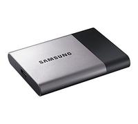 SAMSUNG T3 - Disco SSD portatíl (Capacidad 250 GB, USB 3.1, 3.0 y 2.0, Velocidad hasta 450 MB/s), Gris