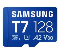 Samsung Tarjeta de Memoria microSD T7 de 128 GB para Smartphones, Tablets y Consolas portátiles, hasta 170 MB/s de Lectura, MB-MB128T/WW