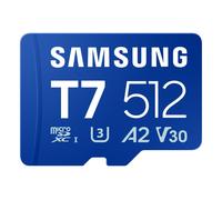 Samsung Tarjeta de Memoria microSD T7 de 512 GB para Smartphones, Tablets y Consolas portátiles, hasta 170 MB/s de Lectura, MB-MB512T/WW