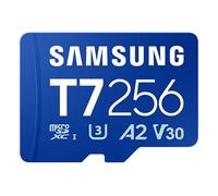 Samsung Tarjeta de Memoria microSD T7 de 256 GB para Smartphones, Tablets y Consolas portátiles, hasta 170 MB/s de Lectura, MB-MB256T/WW