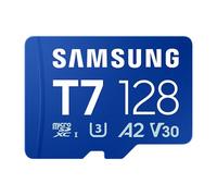 Samsung Tarjeta de Memoria microSD T7 de 128 GB para Smartphones, Tablets y Consolas portátiles, hasta 170 MB/s de Lectura, MB-MB128T/WW