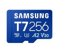 Samsung Tarjeta de Memoria microSD T7 de 256 GB para Smartphones, Tablets y Consolas portátiles, hasta 170 MB/s de Lectura, MB-MB256T/WW