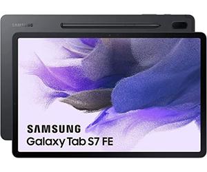 Samsung - Tablet Galaxy Tab S7 FE de 12,4 Pulgadas con Wi-Fi y Sistema Operativo Android 128 GB Negra ES version