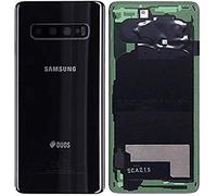 Samsung Tapa de la batería, Parte Posterior, Cubierta de la batería para Samsung Galaxy S10 DUOS G973F Negro/lámina Adhesiva