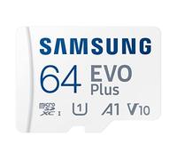 Samsung - Tarjeta de Memoria microSD EVO Plus (64 GB, SDXC U1, Clase 10, A1, 130 MB/s, con Adaptador versión 2021 (MB-MC64KA/EU)