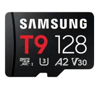 Samsung Tarjeta de Memoria microSD T9 con Lector de Tarjetas USB, 128 GB, Tarjeta de Memoria para Uso Profesional en Drones, hasta 200 MB/s de Lectura y 130 MB/s de Escritura, MB-MH128TB/WW