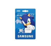 Samsung Tarjeta microSD Sonic Pro Plus para Consola de Juegos, Tarjeta de Memoria 512 GB, UHS-I U3, Full HD y 4K UHD, hasta 180 MB/s, MB-MD512SA