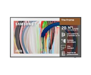 Samsung TV The Frame LS03HE 55" 4K Smart TV IA y Pantalla sin Reflejos | Pantalla sin reflejos, televisor cuadro con diseño sin cables, Galería de arte, Asistente inteligente Bixby con Vision AI