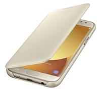 SAMSUNG Wallet Cover - Funda con Tapa Galaxy J5 2017, Color Dorado