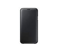 SAMSUNG Wallet Cover - Funda con Tapa Galaxy J7 2017, Color Negro