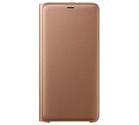 SAMSUNG Wallet - Funda para Samsung Galaxy A7 (2018), color dorado