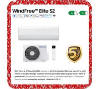 SAMSUNG WINDFREE ELITE S2 ACONDICIONADOR 12000 BTU WIFI 21 MIL MICROAGUJAS