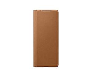 Samsung Z Fold2 Leather Flip Cover Case Marrón